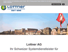 Tablet Screenshot of lottner.ch